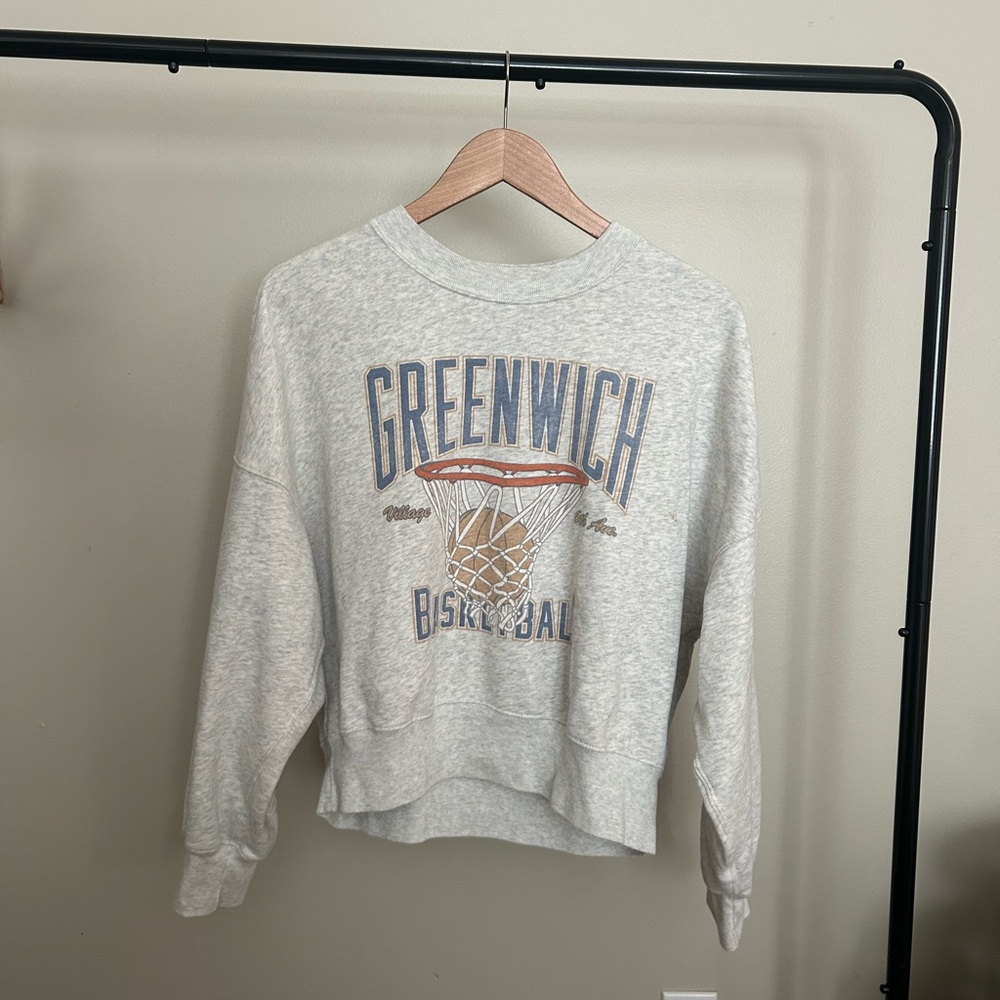 Abercrombie & Fitch Light Gray Soft Crewneck